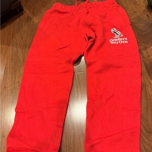 OVO Red Sweatpants for Men